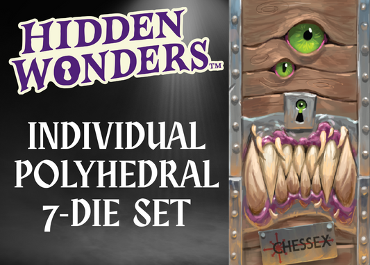 Hidden Wonders Assorted 7-Die Polyhedral Set