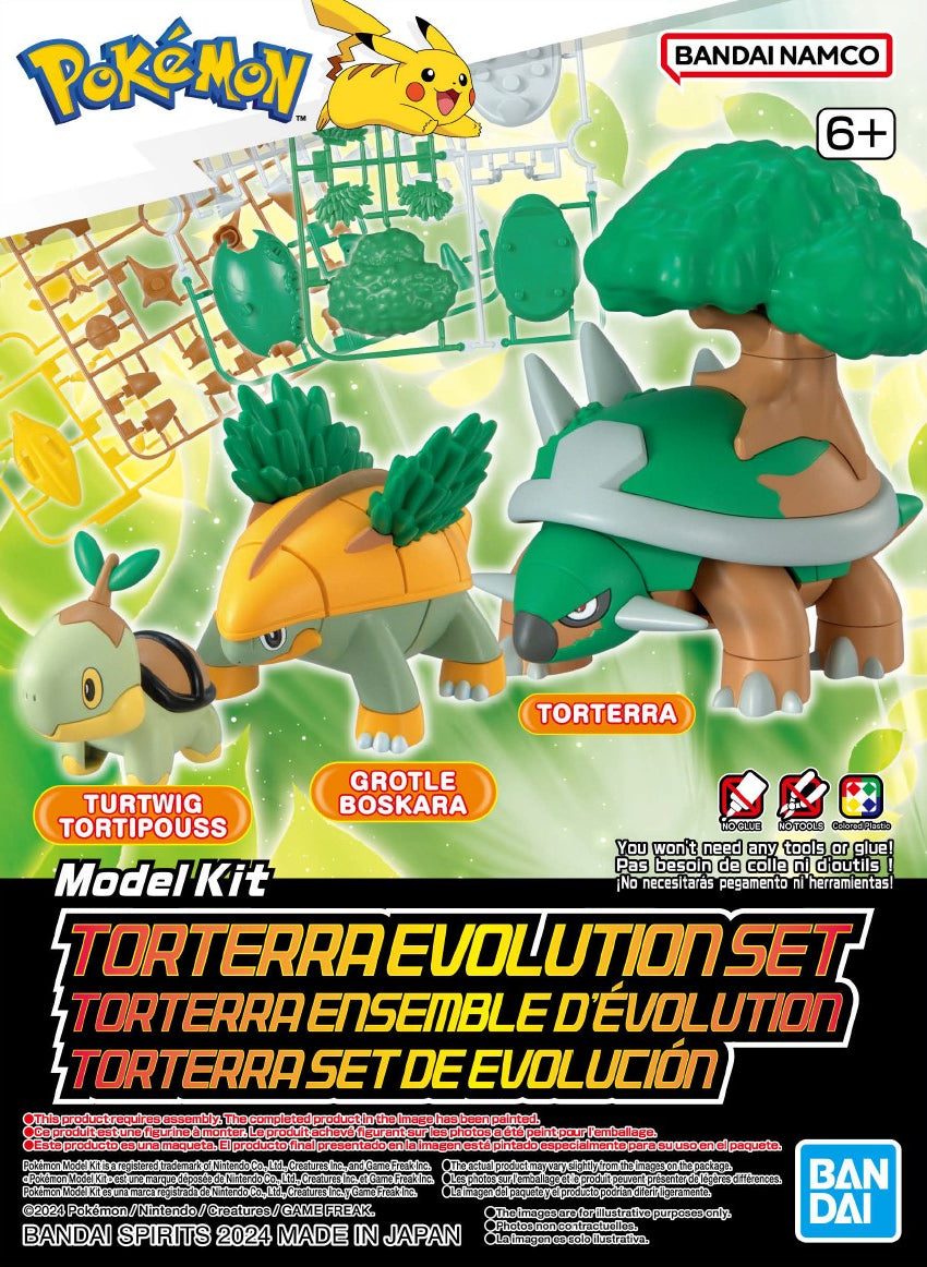 Bandai Pokémon Model Kit Torterra Evolution Set