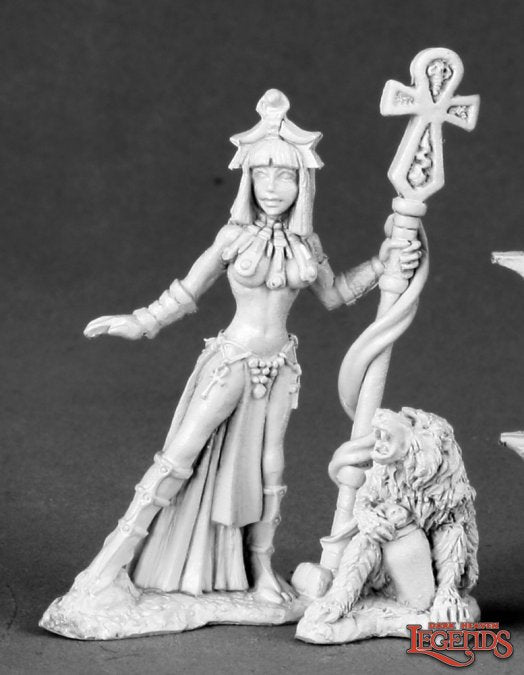 Egyptian Priestess and Baboon