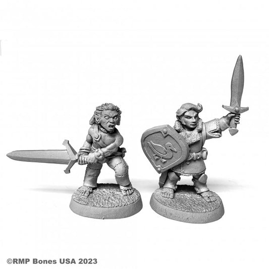 Reaper 07102: Halfling Fighter and Barbarian
