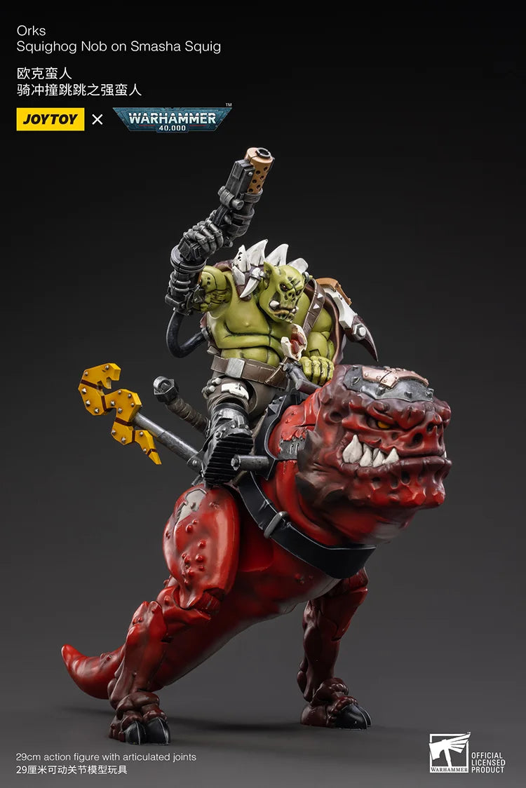 JoyToy Orks Squighog Nob on Smasha Squig