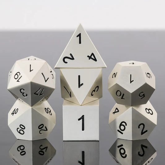 White Metal Dice