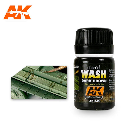 AK Wash For Green Vehicles - Dark Brown Wash