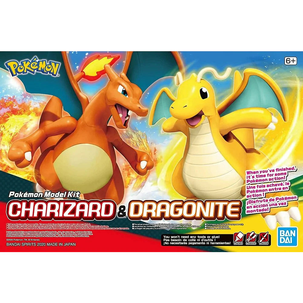 Bandai Spirits Pokemon Model Kit Charizard & Dragonite