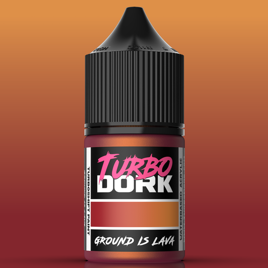 Turbo Dork Metallic Paints - Ground Is Lava Turboshift Acrylic Paint
