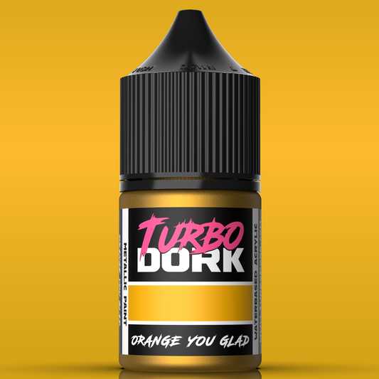 Turbo Dork Metallic Paints - Orange You Glad Metallic Acrylic Paint