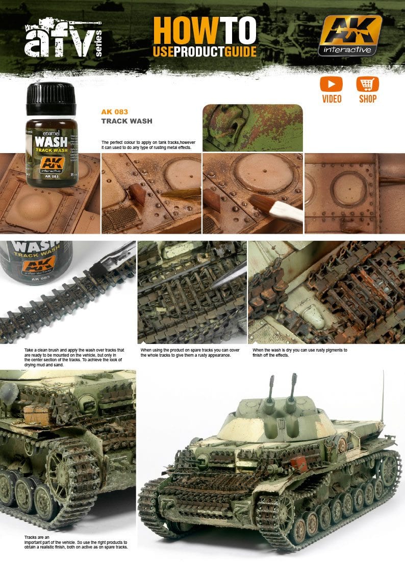 AK-Interactive: (Weathering) Wash for Tracks