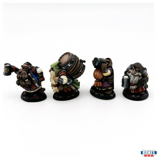 Townsfolk: Dwarven Brewmeister and Patrons (4)