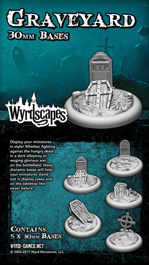 Wyrdscape Graveyard 30mm-50mm bases