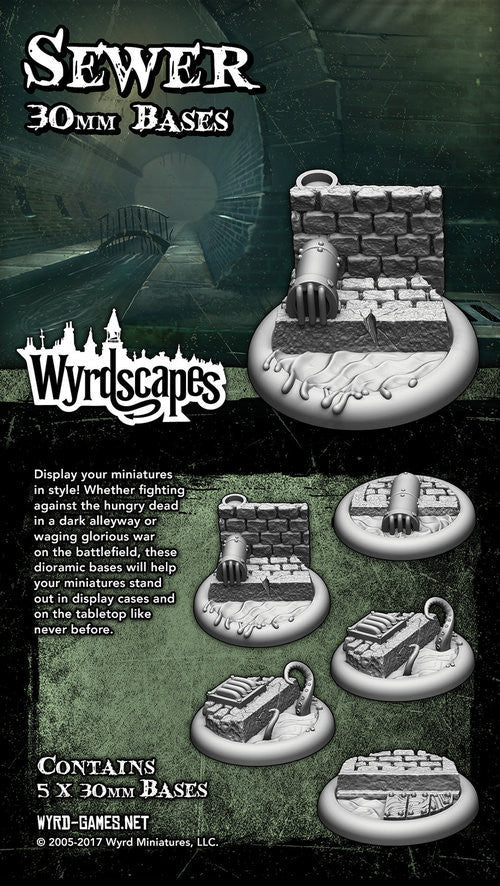 Wyrdscape Sewer 30mm-50mm Bases