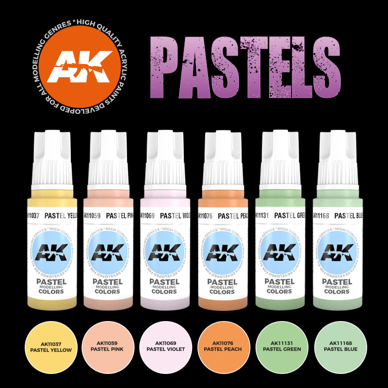 AK Interactive 3G Pastels Colors Set