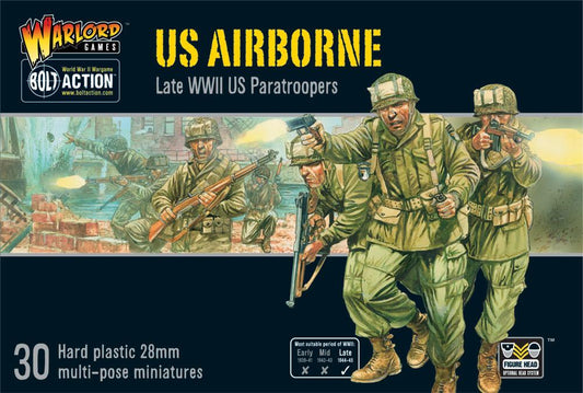 US Airborne Late WWII US Paratroopers Plastic Boxed Set