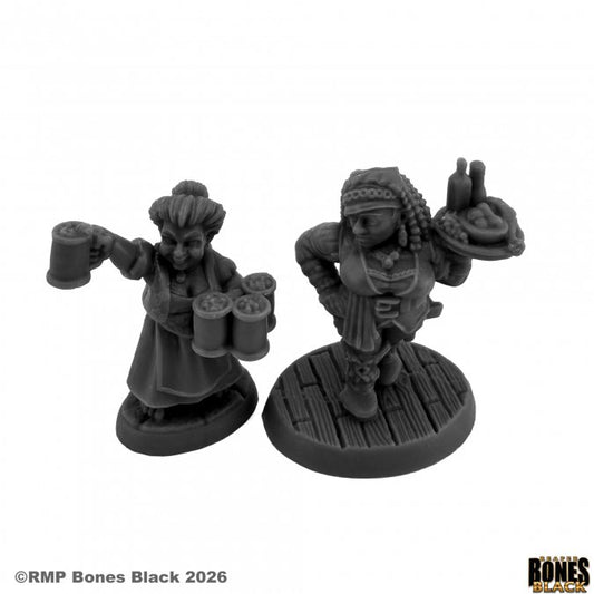 Bones Black: Rose and Zinnia, Barmaids