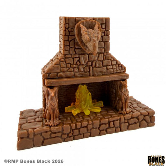 Bones Black: Green Griffin Fireplace