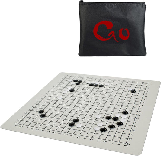 Travel GO Set with 19.75 in. Silicone Board & Plastic Convex Stones