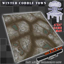 4x4 'Winter Cobble Town' F.A.T. Mat Battle Gaming Mat