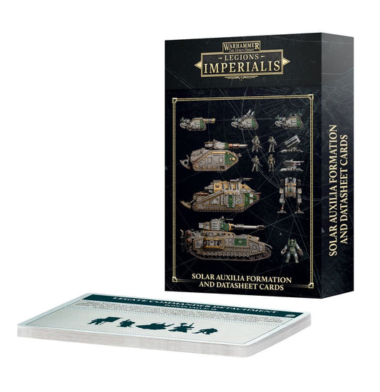 Solar Auxilia Formation and Datasheet Cards