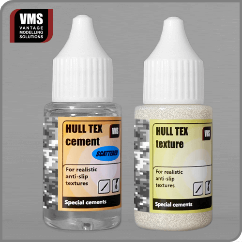 VMS HULL TEX ORIGINAL (COARSE SCATTERED - FOR BRUSH) 2x20 ml bundle