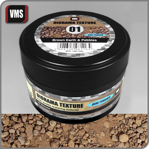 Diorama Texture No. 1 Brown Earth & Pebbles 100 ml