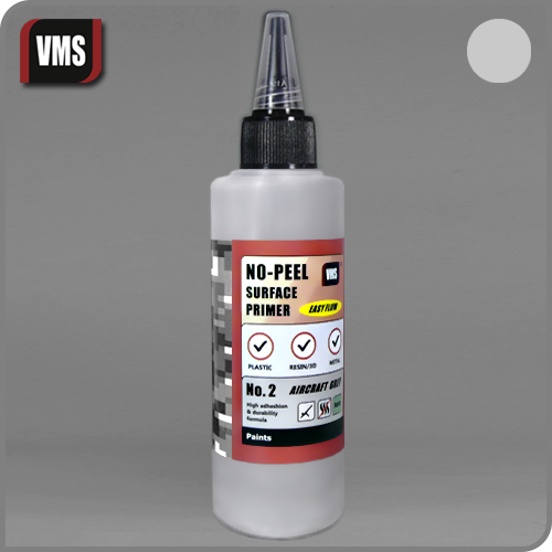 VMS No-Peel Primer No.2 Aircraft (Light) Grey 100 ml