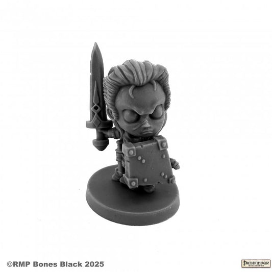 Pathfinder Bones Black: Valeros, Iconic Chibi Fighter