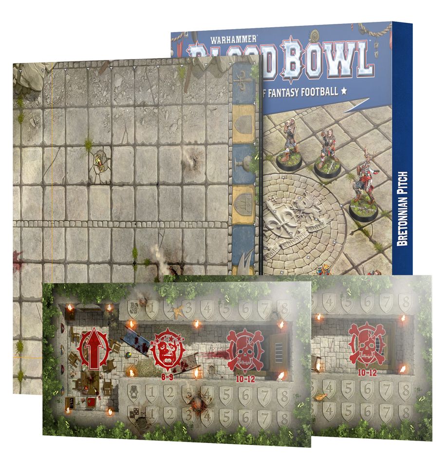B/Bowl: Bretonnian Team Pitch & Dugouts