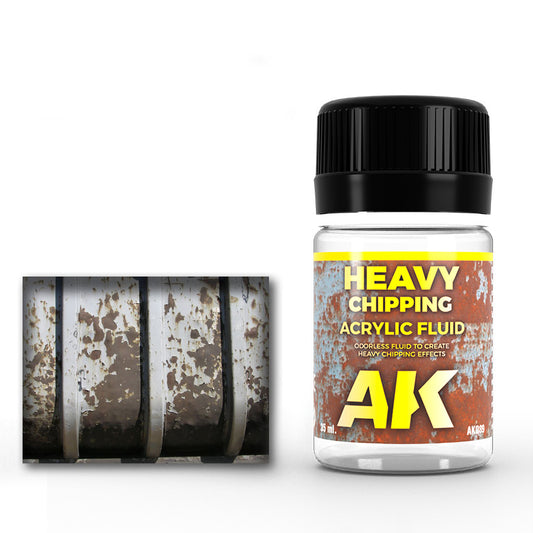 AK-Interactive: (Weathering) Heavy chipping Effects acrylic fluid