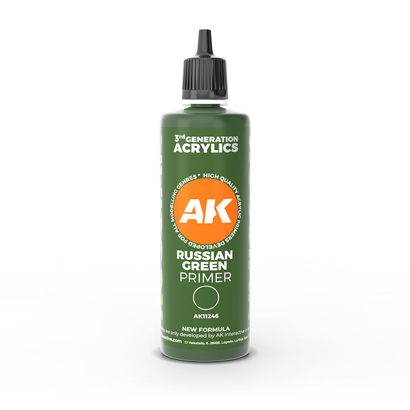 AK Interactive 3rd Gen Russian Green Primer (100 ml)