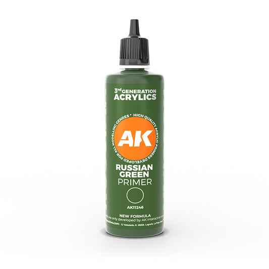 AK Interactive 3rd Gen Russian Green Primer (100 ml)