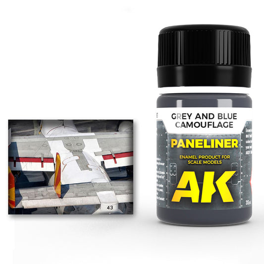 AK Enamel: Paneliner for Grey and Blue