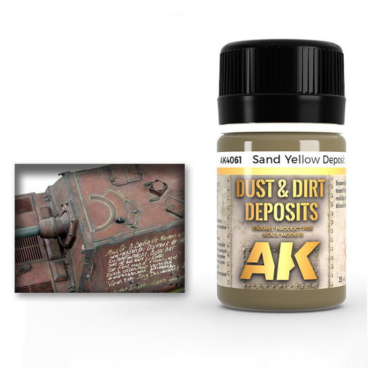 AK Enamel Liquid Pigment 35ml - Sand Yellow Deposits