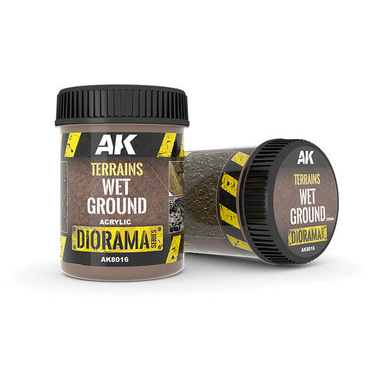 AK Interactive Terrains Wet Ground - 250ml (Acrylic)