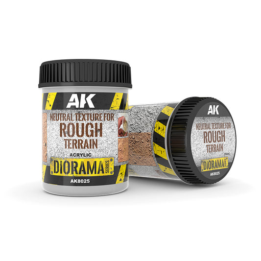 AK Interactive Neutral Texture For Rough Terrains - 250ml (Acrylic)