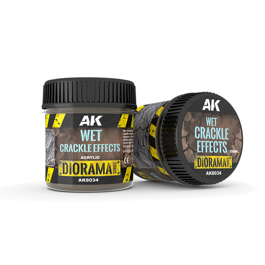 AK-Interactive: (Texture) Wet Crackle Effects - 100ml (Acrylic)