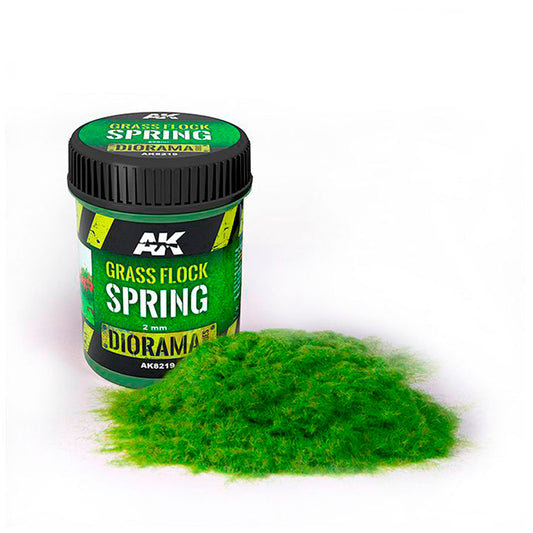 AK Interactive Grass Flock 2mm SPRING - 250ml