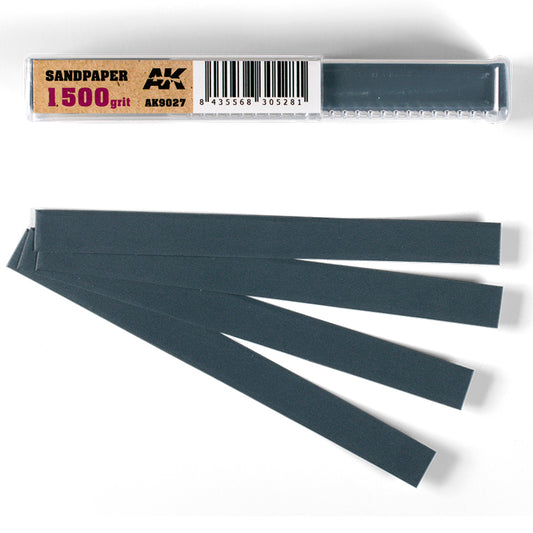 AK Interactive Wet  Sandpaper 1500 grit x 50 units