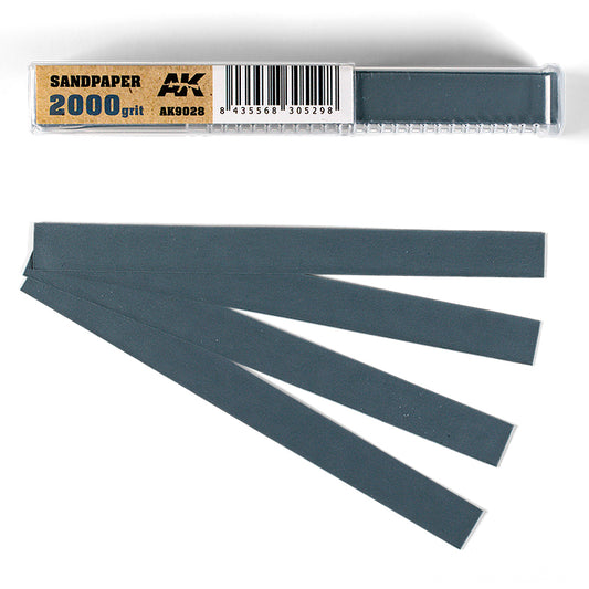 AK Interactive Wet Sandpaper 2000 grit x 50 units