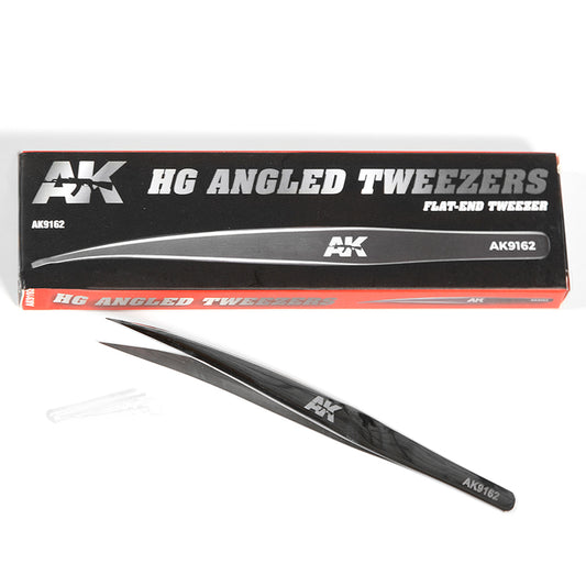 AK-Interactive: HG Angled Tweezers 02 (Flat End)