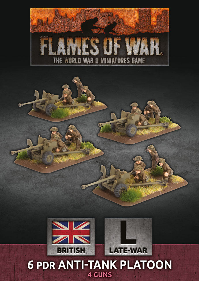 British 6 pdr Anti-tank Platoon (Plastic)
