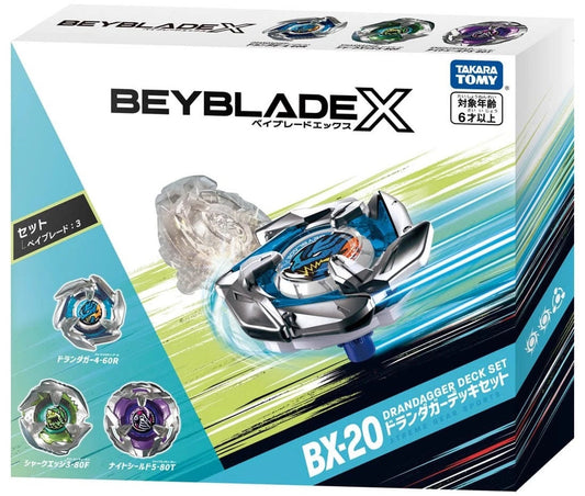 Takara Tomy Beyblade X BX-20 Dran Dagger Deck Set