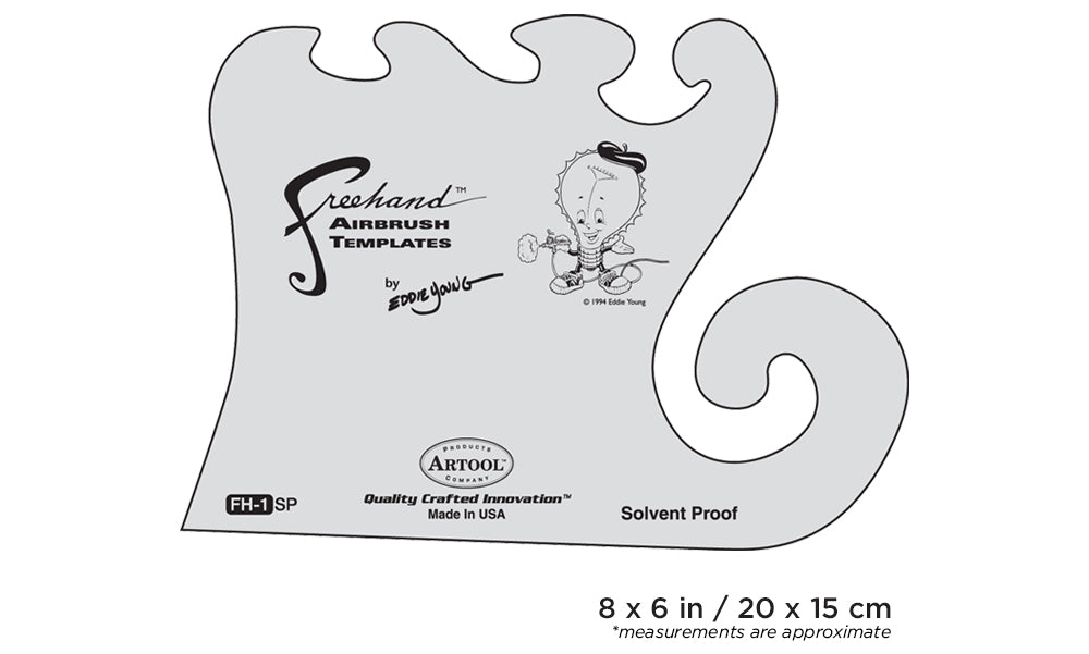 Artool FH1 Freehand Airbrush Template by Eddie Young