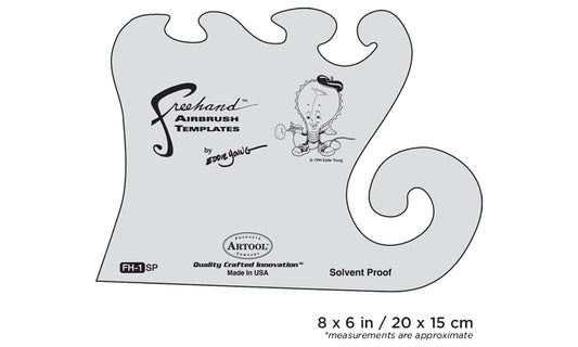 Artool FH1 Freehand Airbrush Template by Eddie Young