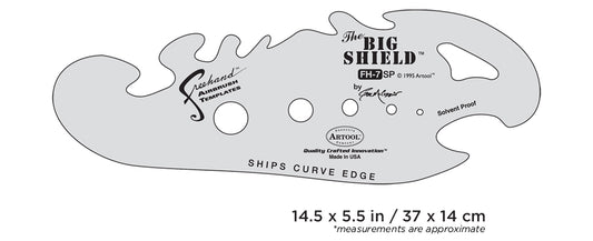 Artool  #7 The Big Shield Freehand Airbrush Template by Gabe McCubbin