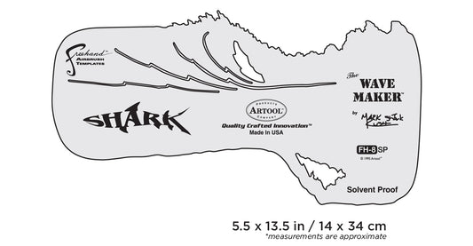 Artool  #8 The Wave Maker Freehand Airbrush Template by Mark "The Shark" Rush