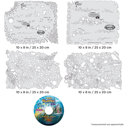 Artool  Bubble FX Set Freehand Airbrush Template by Dennis Mathewson