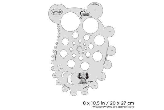 Artool  Blasted FX Circle FXFreehand Airbrush Template by Ryan "Ryno" Templeton