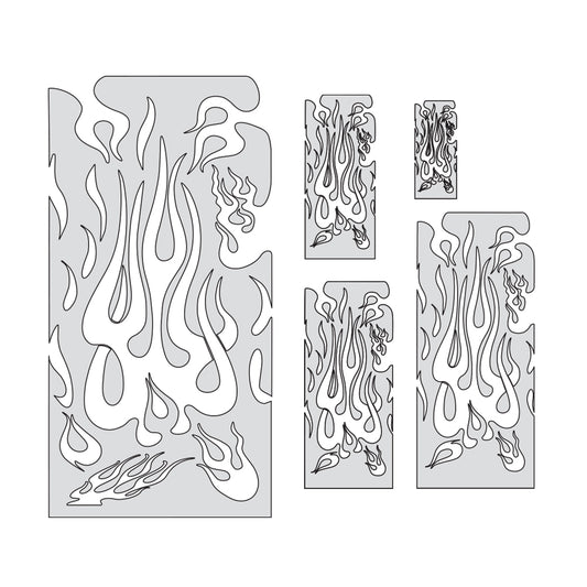 Artool  Flame Master Set Freehand Airbrush Template by "Mr. J" Julian Braet