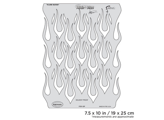 Artool Freehand Airbrush Templates Flame-o-rama Flame-Dango by Craig Fraser