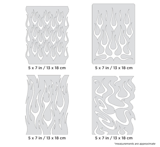 Artool  Flame-o-rama Mini Series Freehand Airbrush Template by Craig Fraser