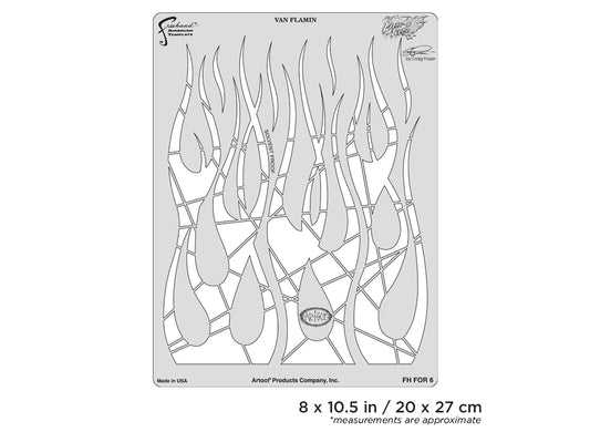 Artool  Flame-o-rama 2 Van Flamin Freehand Airbrush Template by Craig Fraser